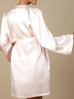 100% Seide Morgenmantel SOIE LASER Marjolaine