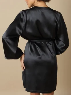 100% Seide Morgenmantel SOIE LASER elegant von Marjolaine