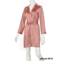 100% Seide Morgenmantel SOIE LASER Satin von Marjolaine