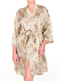 100% Seide Morgenmantel ST. ELM Satin von Gattina