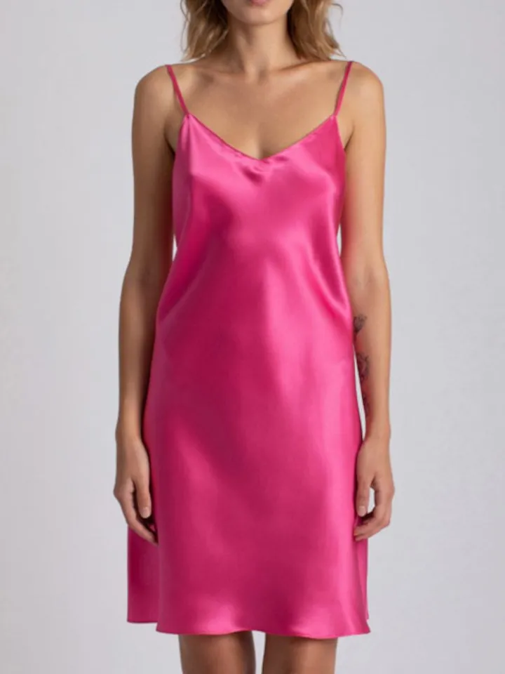 100% Seide Nachthemd CAROLINE elegant von Vivis