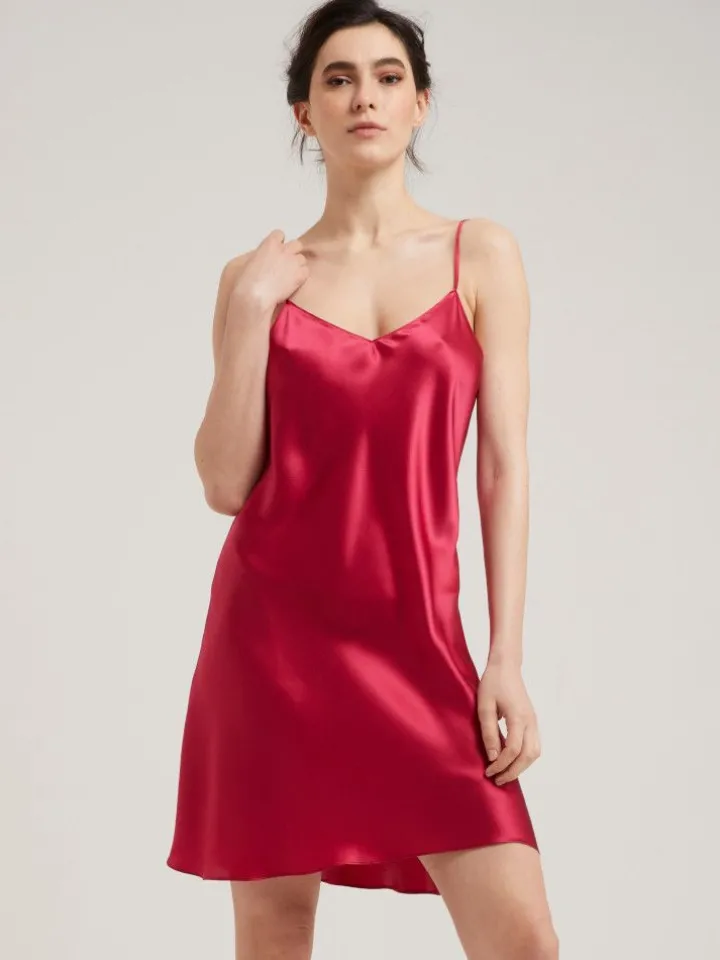 100% Seide Nachthemd CAROLINE elegant von Vivis