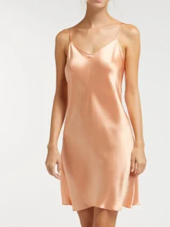 100% Seide Nachthemd CAROLINE klassisch von Vivis