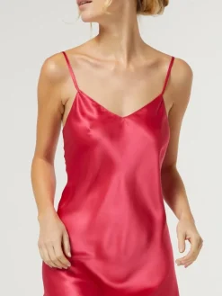 100% Seide Nachthemd CAROLINE uni von Vivis