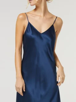 100% Seide Nachthemd CAROLINE uni von Vivis