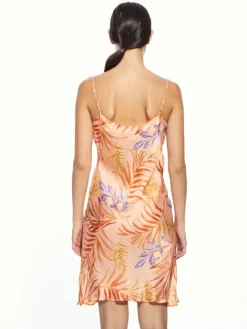 100% Seide Nachthemd LEANDRA Blättermuster von Eva B. Bitzer