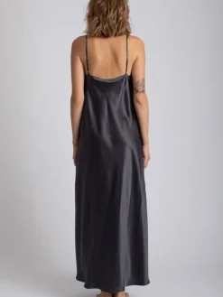 100% Seide Nachtkleid lang DORINE uni von Vivis
