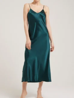 100% Seide Nachtkleid lang DORINE von Vivis