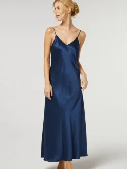 100% Seide Nachtkleid lang DORINE von Vivis