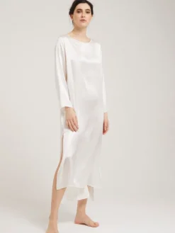 100% Seide Nachtkleid VIOLETTA lang von Vivis
