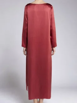 100% Seide Nachtkleid VIOLETTA uni von Vivis