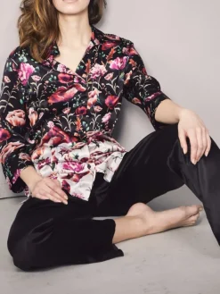 100% Seide Pyjama ROSES von Eva B. Bitzer