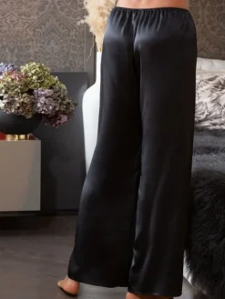 100% Seide PYJAMAHOSE Soie Unie für Damen Marjolaine