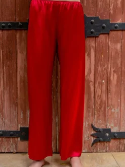 100% Seide PYJAMAHOSE Soie Unie von Marjolaine