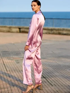 100% Seide Schlafanzug CLASSICO von Luna di Seta