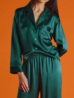 100% Seide Schlafanzug CLASSICO von Luna di Seta