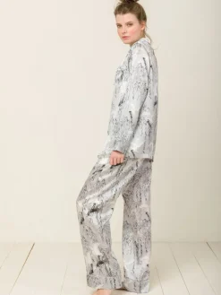 100% Seide Schlafanzug Elisabetha in JAPANESE GARDEN von Radice