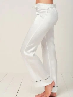 100% Seide Schlafanzug Elisabetha MOONLIGHT WHITE von Radice