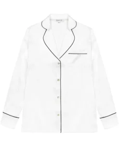100% Seide Schlafanzug Elisabetha MOONLIGHT WHITE von Radice