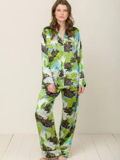 100% Seide Schlafanzug Elisabetha in VERONA GARDEN von Radice