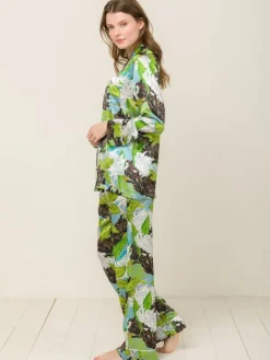 100% Seide Schlafanzug Elisabetha in VERONA GARDEN von Radice