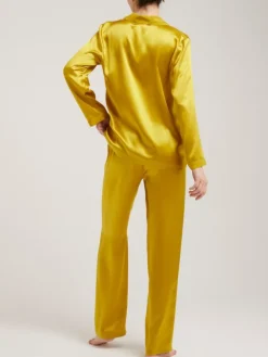 100% Seide Schlafanzug LAILA uni von Vivis