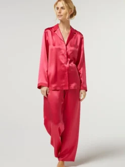100% Seide Schlafanzug LAILA klassisch von Vivis