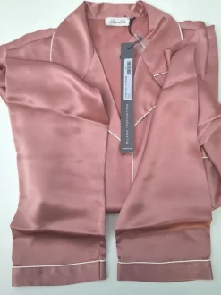 100% Seide Schlafanzug SILK SOUL altrosé von Luna di Seta