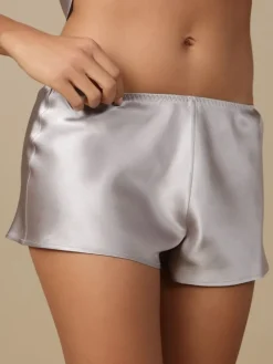 100% Seide SHORTS Soie Unie viele Farben Marjolaine