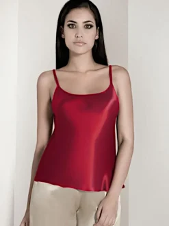 100% Seide Trägertop CLASSICO No. 2 Satin Luna di Seta