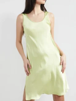 100% Seide Träger-Unterkleid KLASSIK SATIN von Eva B. Bitzer