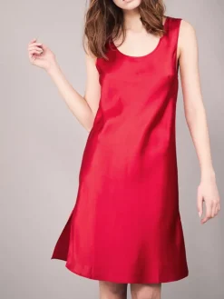 100% Seide Träger-Unterkleid KLASSIK SATIN von Eva B. Bitzer