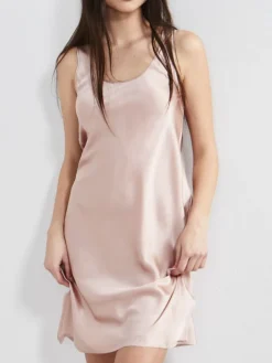 100% Seide Träger-Unterkleid KLASSIK SATIN von Eva B. Bitzer