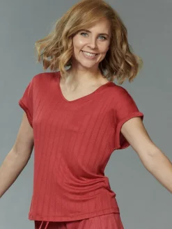 100% Seide T-Shirt AJOUR fein von Kokon Zwo