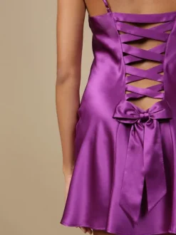 100% Seidennachthemd GLYCINE uni von Marjolaine