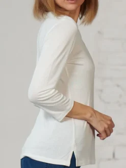 3/4-Arm Shirt CINDA von Kokon Zwo mit Seide und Leinen