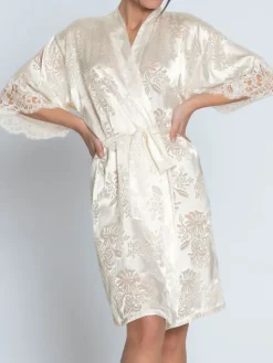 Ausbrenner Morgenmantel BELLISSIME AMOUR mit Spitze von Lise Charmel