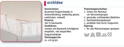 Badenia BNP Molton Matratzenschoner ORCHIDEE Baumwolle kochfest