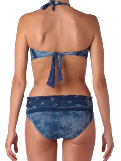 Bandeau-Bikini IBIZA in blau von Ritratti Mare