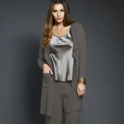 Baumwollmix Morgenmantel CASUAL warm von Gattina