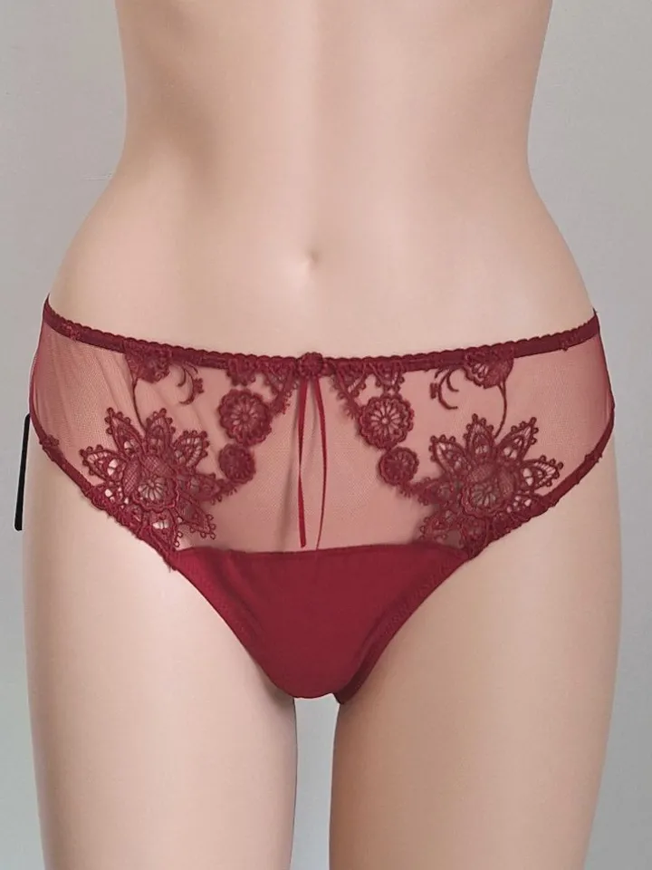 Bazilian Slip BOUQUET DE FLEURS mit Spitze von Ambra