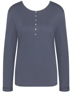 Bio-Baumwolle Langarm Shirt LOUNGE ME COTTON uni von Triumph