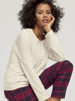 Bio-Baumwolle Langarm Shirt LOUNGE ME COTTON von Triumph