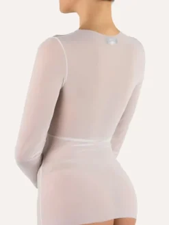 Blusen Top OTTAVIA Microtüll von Cotton Club Rubino