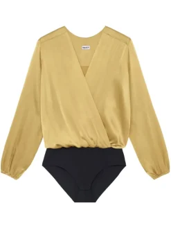 Blusenbody mit Seide BUSE 72 messing von Pain de Sucre