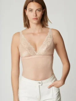 Body SHADE mit Spitze uni von Maison Lejaby
