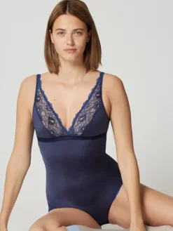 Body SHADE mit Spitze uni von Maison Lejaby