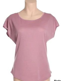 Bourette Seidenmix Sommer T-SHIRT uni von Alkena