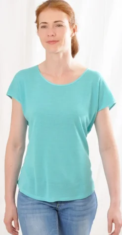 Bourette Seidenmix Sommer T-SHIRT luftig von Alkena