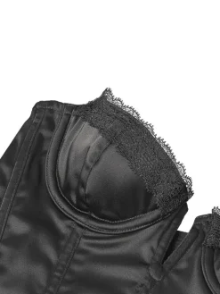 Bustier Corsage MEDICIS 5 SATIN NOIR schwarz von Cadolle